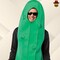 Adult Pickle Costume Funny Green Food Tunic Halloween Party Outfit